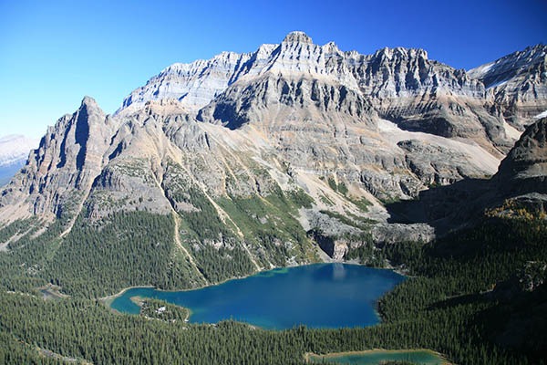 High-elevation Banff alpine hiking landscape