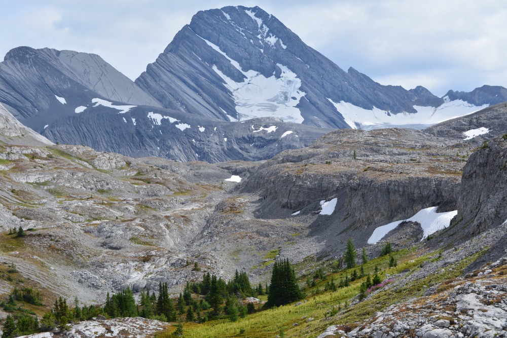 Burstall Pass in Kananaskis with broad alpine views and open valley landscape