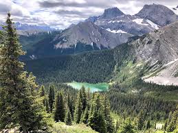 Creek crossings and valley trail approaching Galatea Lakes in Kananaskis